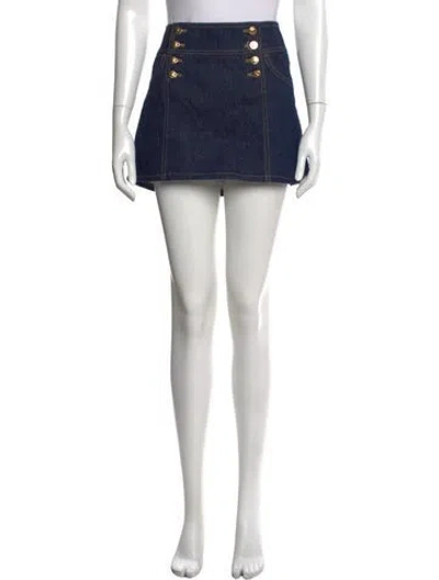 Pre-owned Celine Mini Skirt In Blue