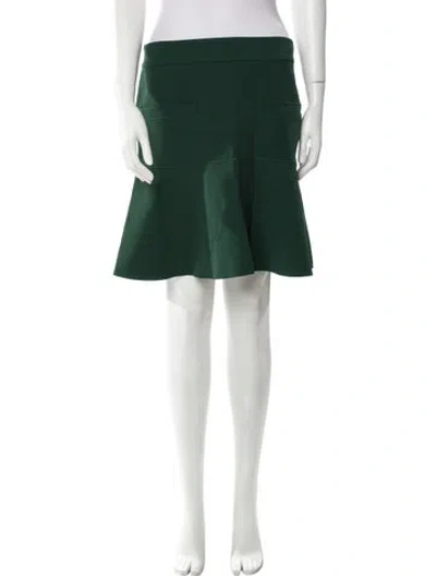 Pre-owned Celine Mini Skirt In Green