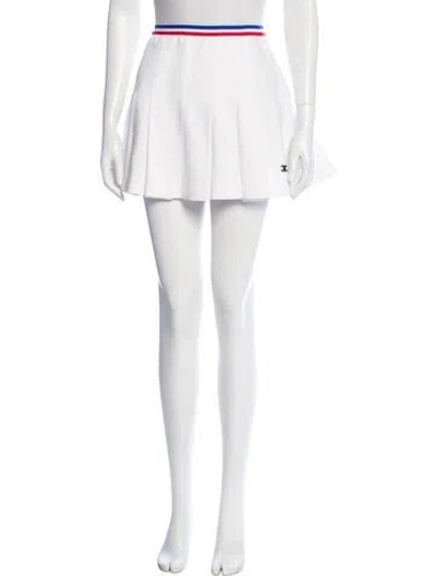 Pre-owned Celine Mini Skirt In White