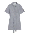Celine Mini Striped Dress In Gray