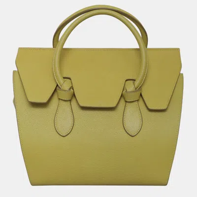 Pre-owned Celine Mini Tie Knot Tote Bag In Green