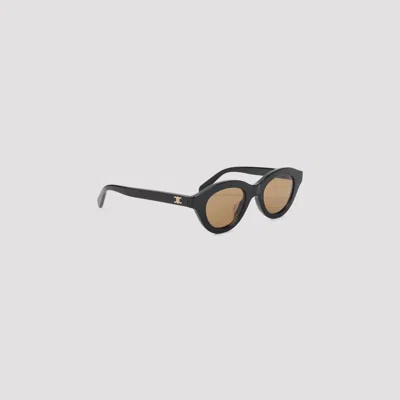 Celine Mini Triomphe Sunglasses In Black