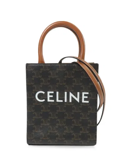 Pre-owned Celine Mini Vertical Cabas Tote Bag In Brown