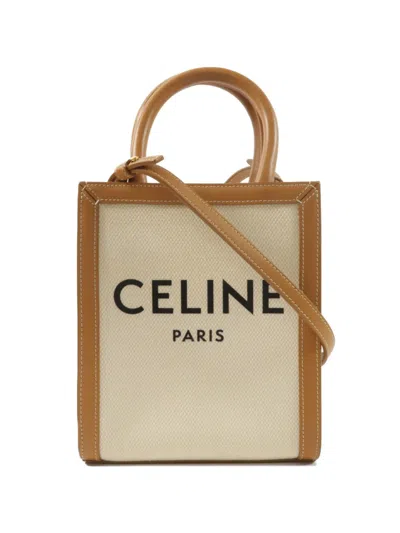 Pre-owned Celine Mini Vertical Cabas Tote Bag In Neutral