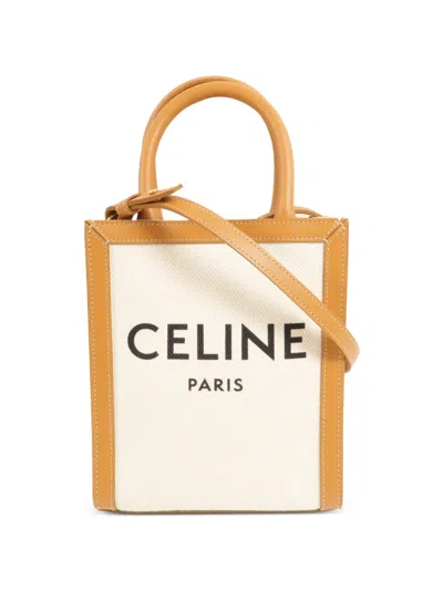Pre-owned Celine Mini Vertical Cabas Tote Bag In Neutrals