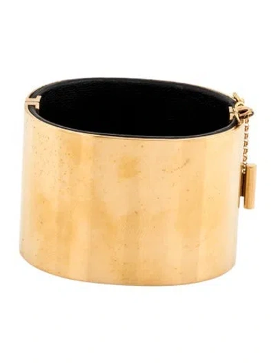 Pre-owned Celine Minimal Manchette Cuff Bracelet, 5" In Multicolor