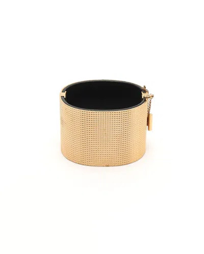 Celine Céline Minimal Manchette Cuff Bracelet In Gold