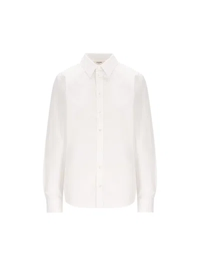 Celine Minimalist Shirt In White