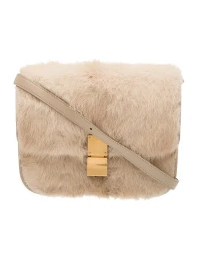 Pre-owned Celine Mink Classic Medium In Brown