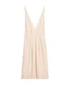 Celine Mink Very Simple Pendant Dress In White