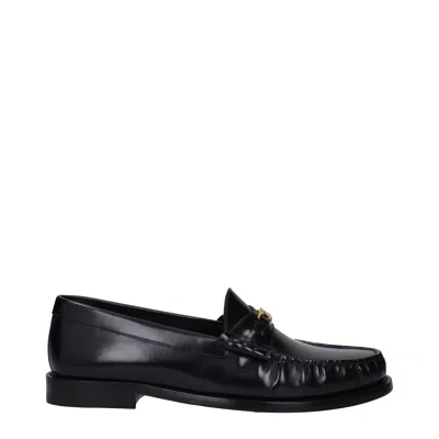 CELINE CELINE MOCASSINI TRIOMPHE UOMO PELLE NERO/ORO
