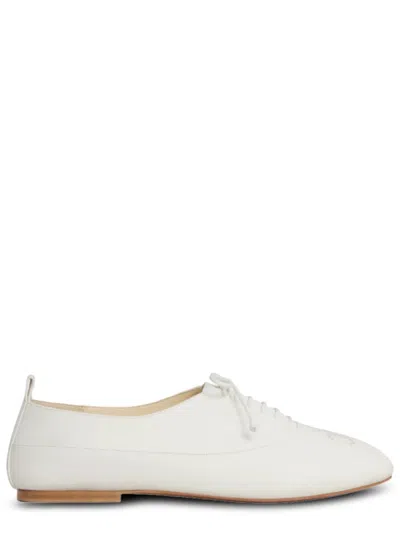 Celine Women Triomphe Richelieu Leather Lace-up Shoe In Animal Print