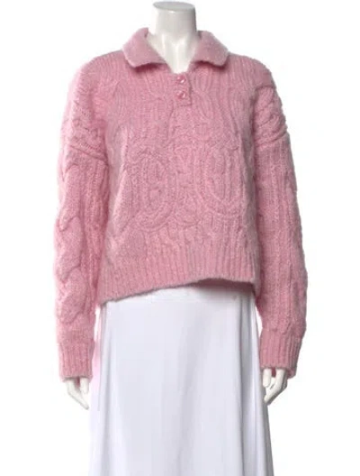 Pre-owned Celine Mohair Sweater In Pink