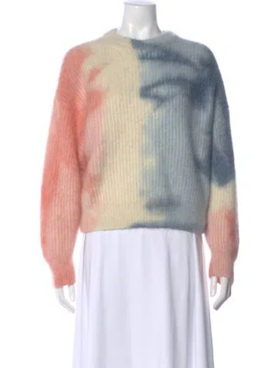 Pre-owned Celine Mohair Tie-dye Print Sweater W/ Tags In Multi