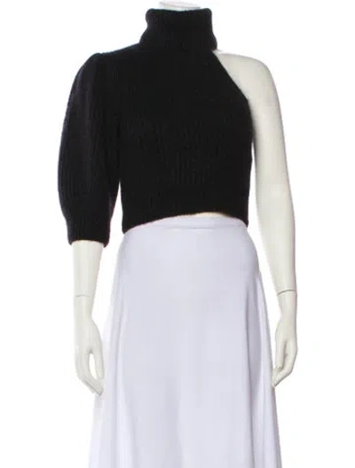 Pre-owned Celine Mohair Turtleneck Sweater In Black