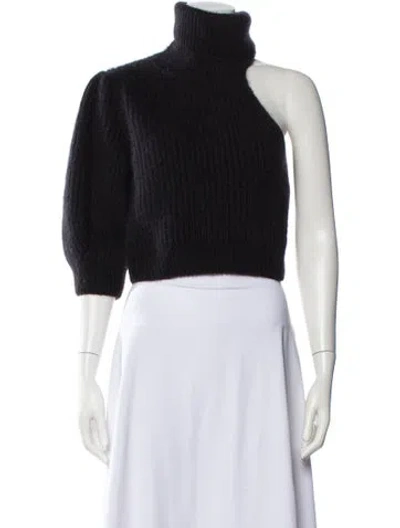 Pre-owned Celine Mohair Turtleneck Sweater In Black