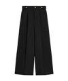 Celine Mohair Wool Tailat Casual Pants In Black