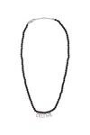 Celine Monochrome Beaded Necklace With In Black
