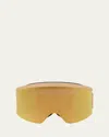 Celine Monochrome Logo-print Ski Goggles In Matte Beige Smoke Mirror
