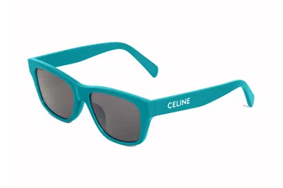 Pre-owned Celine Monochroms 05 Sunglasses Neon Turquoise