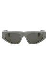 Celine Monochroms Smoke Geometric Ladies Sunglasses Cl40315u 93a 55 In Gray