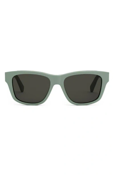 Celine Monochroms 55mm Square Sunglasses In Black