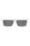 Celine Monochroms 57mm Rectangular Sunglasses In 25e