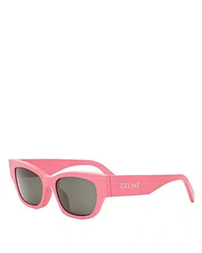 Celine Monochroms Cat Eye Sunglasses, 54mm In Black