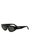 Celine Cl40315u Monochroms 01a Nero Sunglasses In Black/smoke