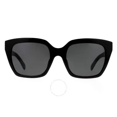 Celine Monochroms Grey Butterfly Ladies Sunglasses Cl40198f 01a 56 In Blue