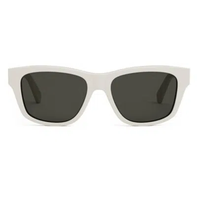 Celine Monochroms Grey Square Men's Sunglasses Cl40249u 25a 55 In ["white","grey"]