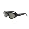 Celine Monochroms Smoke Oval Men's Sunglasses Cl40279u 01a 57