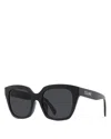 Celine Monochroms Cl 40198f 01a Butterfly Sunglasses In Black/gray