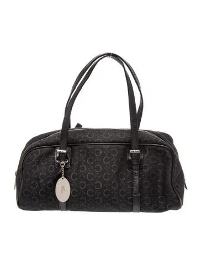 Pre-owned Celine Monogram Boston Vintage In Black