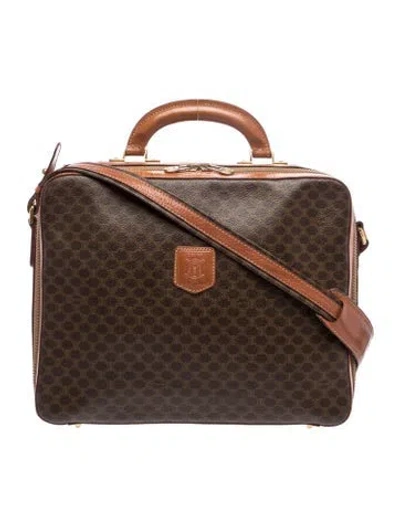 Pre-owned Celine Monogram Briefcase In Brown