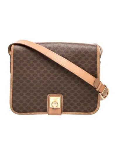 Pre-owned Celine Monogram Folco In Brown