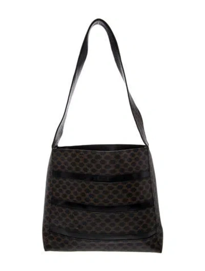 Pre-owned Celine Monogram Macadam Vintage In Black