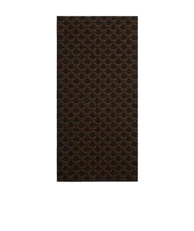 Celine Monogram Shawl In Black