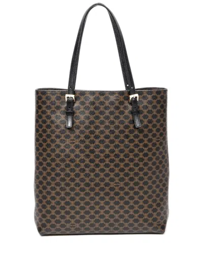 Pre-owned Celine Monogram Tote Bag In Brown