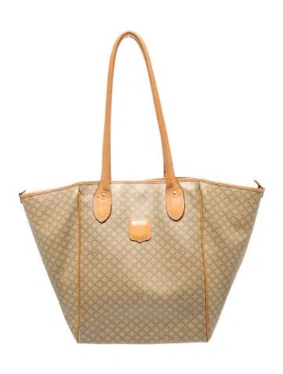 Pre-owned Celine Monogram Tote Vintage In Neutrals