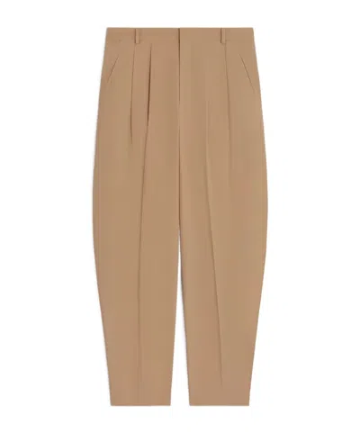 Celine Montauk Trousers In Cotton Twill In Brown
