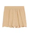 Celine Mulberry Silk Shorts In Nude