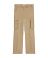 Celine Cotton Blend Cargo-trousers In Brown