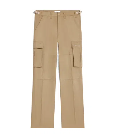 Celine Multi-pocket Casual Pants In Brown