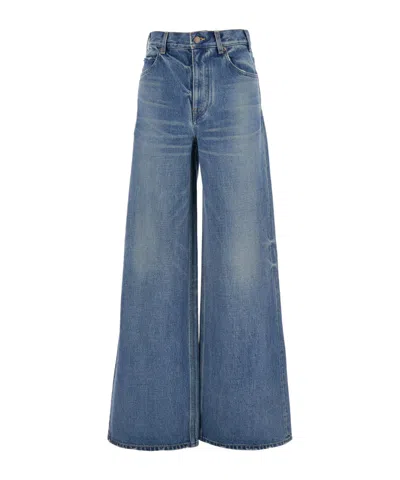 CELINE FLARED SURF JEANS IN UNION WASH DENIM