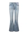 Celine Women Bootcut Denim Jeans In Gray