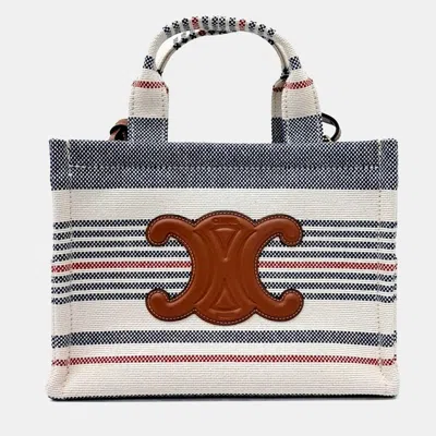 Pre-owned Celine Multicolor Fabric Cabas Bag Small