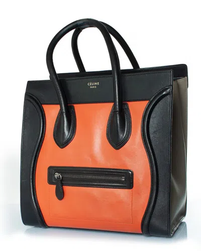 Pre-owned Celine Multicolor Leather Tricolor Luggage Tote (authentic Pre-loved)