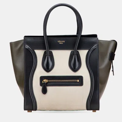 Pre-owned Celine Multicolor Micro Leather Luggage Tote