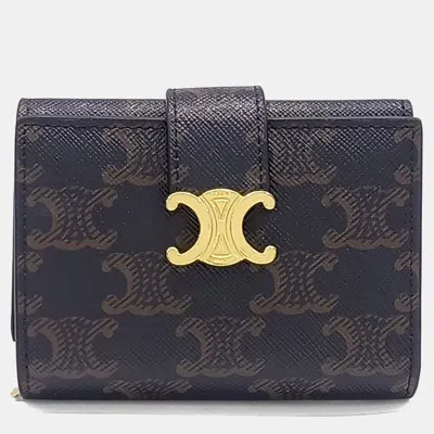 Pre-owned Celine Multicolor Pvc Triumph Fine Strap Wallet